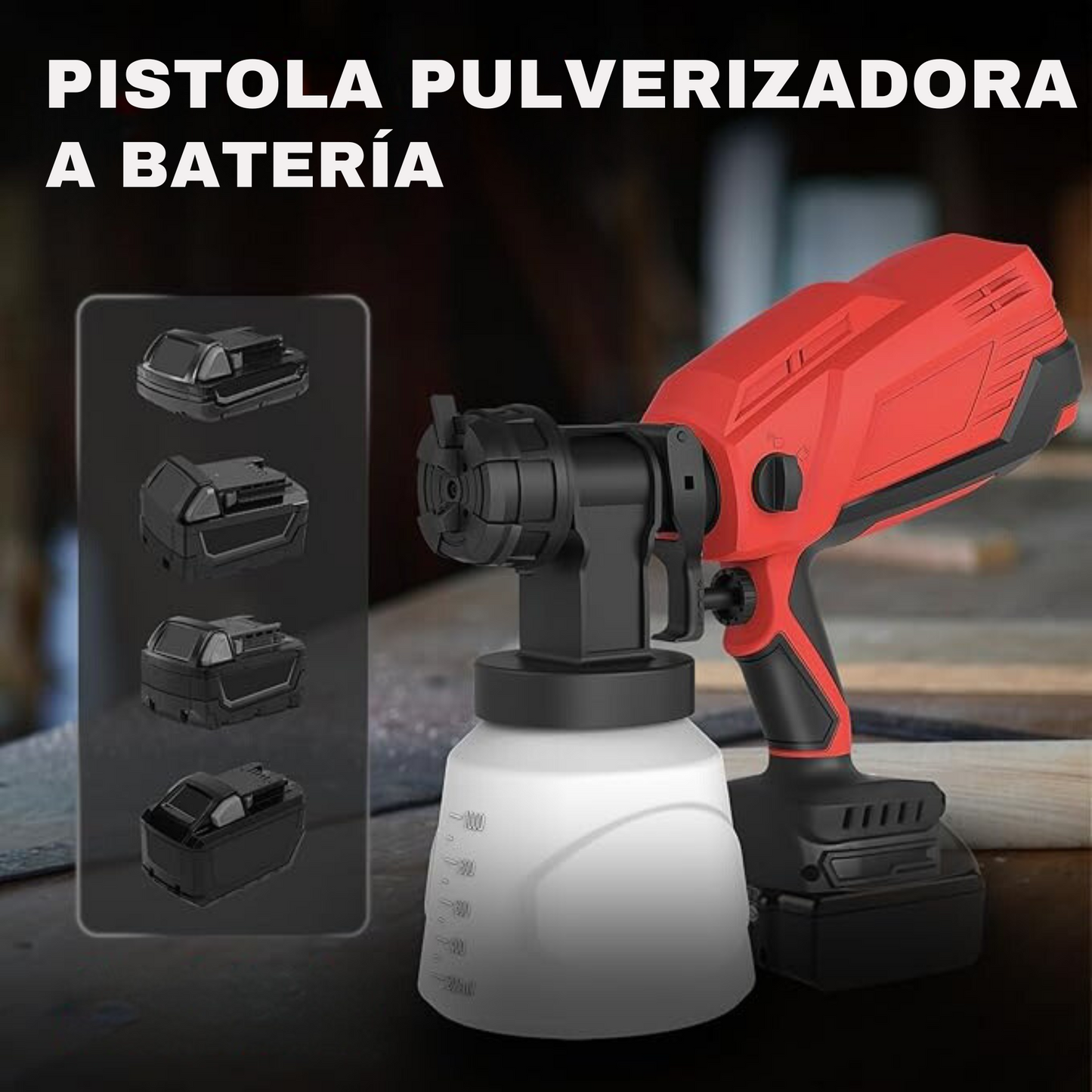 Pistola de Pintura Pulverizadora | A Batería | Multiusos